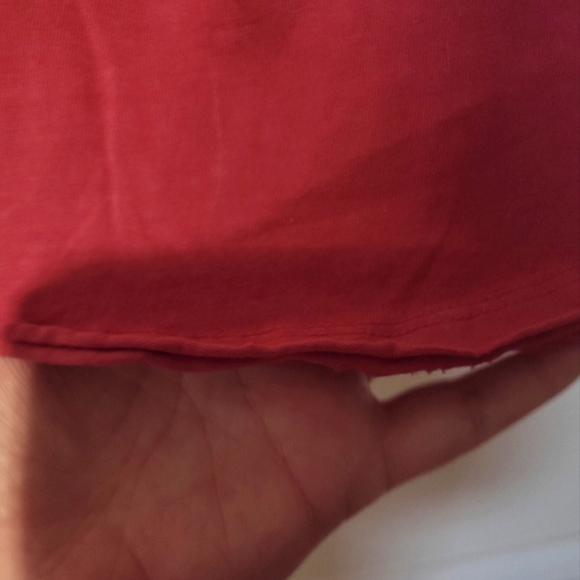 We The Free Pink Blouse with Relaxed Fit Raw Edges Size Medium - Picture 11 of 11